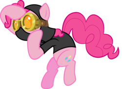 Size: 5786x4204 | Tagged: safe, artist:gyrotech, pinkie pie, earth pony, pony, g4, season 3, the crystal empire, absurd resolution, female, pinkie spy, simple background, solo, transparent background, vector
