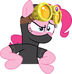 Size: 5000x5120 | Tagged: safe, artist:mrcbleck, pinkie pie, earth pony, pony, g4, season 3, the crystal empire, absurd resolution, bust, female, pinkie spy, simple background, solo, transparent background, vector