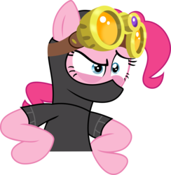 Size: 5000x5120 | Tagged: safe, artist:mrcbleck, pinkie pie, earth pony, pony, g4, my little pony: friendship is magic, season 3, the crystal empire, absurd resolution, bust, female, mare, pinkie spy, simple background, solo, transparent background, vector