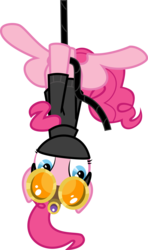 Size: 6000x10145 | Tagged: safe, artist:brisineo, pinkie pie, earth pony, pony, g4, season 3, the crystal empire, absurd resolution, female, pinkie spy, simple background, solo, transparent background, vector