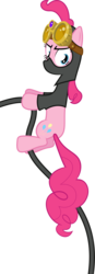 Size: 4189x12000 | Tagged: safe, artist:vladimirmacholzraum, pinkie pie, earth pony, pony, g4, season 3, the crystal empire, absurd resolution, female, pinkie spy, simple background, solo, transparent background, vector