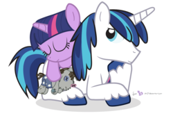 Size: 1350x900 | Tagged: safe, artist:dm29, shining armor, smarty pants, twilight sparkle, g4, duo, filly, simple background, sleeping, transparent background