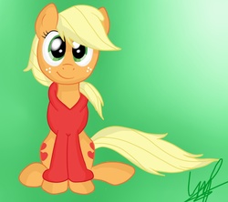 Size: 863x768 | Tagged: safe, artist:shyshyoctavia, applejack, g4, clothes, hoodie, loose hair