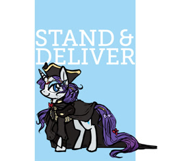 Size: 1000x940 | Tagged: safe, artist:rakuyou, rarity, pony, g4, clothes, costume, highwayman, solo