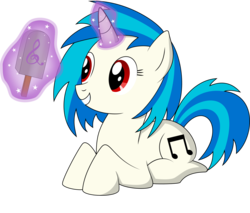 Size: 3516x3000 | Tagged: safe, artist:shardii, dj pon-3, octavia melody, vinyl scratch, pony, unicorn, g4, female, food, high res, mare, popsicle, popsiclification, simple background, solo, transparent background