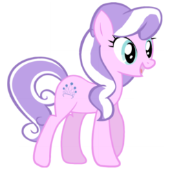 Size: 446x445 | Tagged: safe, artist:aclockworkkitten, diamond tiara, earth pony, pony, g4, adult, female, open mouth, simple background, smiling, solo, transparent background, vector