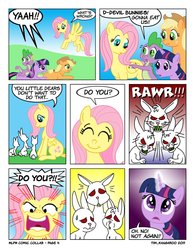 Size: 780x1000 | Tagged: safe, artist:tim-kangaroo, applejack, fluttershy, spike, twilight sparkle, g4, comic