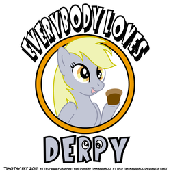 Size: 600x600 | Tagged: safe, artist:tim-kangaroo, derpy hooves, pegasus, pony, g4, female, mare