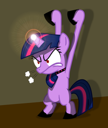 Size: 550x650 | Tagged: safe, artist:jennk777, twilight sparkle, g4, evil, filly