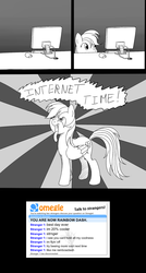 Size: 936x1747 | Tagged: safe, rainbow dash, g4, computer, omegle
