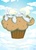 Size: 360x504 | Tagged: dead source, safe, artist:yuji8sushi, derpy hooves, pegasus, pony, g4, cloud, female, giant muffin, mare, muffin, sleeping