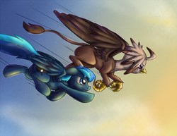 Size: 1000x772 | Tagged: safe, artist:leadhooves, oc, oc only, griffon