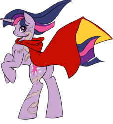 Size: 2371x2601 | Tagged: safe, artist:bigbuxart, twilight sparkle, g4, cape, clothes, high res, tattoo