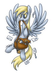 Size: 600x857 | Tagged: safe, artist:fallenzephyr, derpy hooves, g4, mail