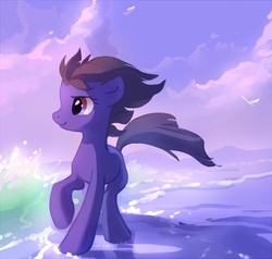 Size: 820x780 | Tagged: safe, artist:tomatocoup, oc, oc only, water, windswept mane