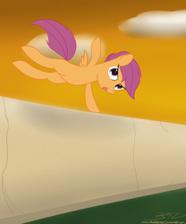 Size: 1500x1800 | Tagged: safe, artist:mikoruthehedgehog, scootaloo, g4, parkour