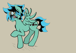 Size: 3006x2120 | Tagged: safe, artist:galaxyotter77, oc, oc only, oc:black lightning, pony, high res, solo