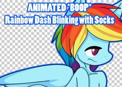 Size: 364x260 | Tagged: safe, artist:crispycreme, rainbow dash, g4, animated at source, clothes, socks