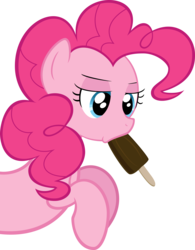 Size: 7000x8996 | Tagged: safe, artist:derpysjunk, pinkie pie, earth pony, pony, g4, absurd resolution, female, fudgesicle, mare, popsicle, simple background, solo, transparent background, vector