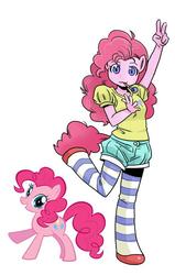 Size: 500x788 | Tagged: safe, artist:shepherd0821, pinkie pie, earth pony, anthro, unguligrade anthro, g4, ambiguous facial structure