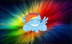 Size: 1440x900 | Tagged: safe, artist:kuren247, rainbow dash, g4, filly, rainbow, wallpaper