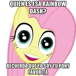 Size: 400x400 | Tagged: safe, fluttershy, g4, spanish, text, texto