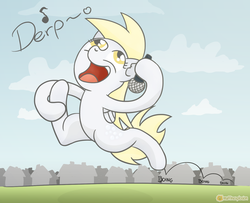 Size: 1507x1223 | Tagged: safe, artist:muffinexplosion, derpy hooves, pegasus, pony, g4, female, mare, microphone