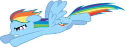 Size: 8000x3029 | Tagged: safe, artist:daringdashie, rainbow dash, pony, g4, female, simple background, solo, transparent background, vector