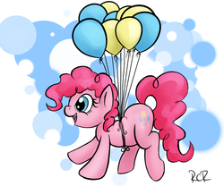 Size: 839x698 | Tagged: safe, artist:rawrcharlierawr, pinkie pie, g4, balloon, then watch her balloons lift her up to the sky, tumblr