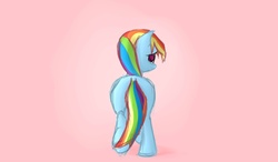 Size: 3297x1930 | Tagged: safe, artist:sharpieboss, rainbow dash, pony, g4, butt, female, plot, simple background, solo