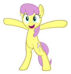 Size: 1214x1275 | Tagged: safe, artist:dragon29700, parasol, earth pony, pegasus, pony, g4, alternate eye color, background pony, female, mare, race swap, simple background, solo, transparent background, vector, wingless