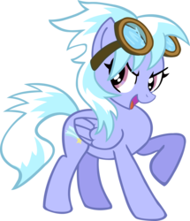 Size: 4930x5720 | Tagged: safe, artist:artpwny, cloudchaser, pony, g4, absurd resolution, female, goggles, simple background, solo, transparent background, vector