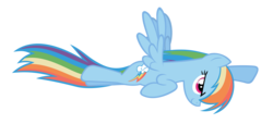 Size: 2200x1000 | Tagged: safe, artist:2bitmarksman, rainbow dash, pony, g4, female, flying, simple background, solo, transparent background, vector