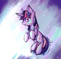 Size: 1044x1013 | Tagged: dead source, safe, artist:inkytophat, twilight sparkle, pony, unicorn, g4, solo