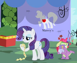 Size: 2048x1660 | Tagged: safe, artist:thecoltalition, rarity, spike, g4