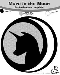 Size: 3000x3756 | Tagged: safe, artist:arshnessdreaming, nightmare moon, g4, design, female, grayscale, halloween, holiday, jack-o-lantern, mare in the moon, monochrome, nightmare night symbol, printable, pumpkin carving, pumpkin stencil, stencil