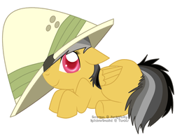 Size: 751x577 | Tagged: safe, artist:rainbow-smashed, daring do, g4, cute, daring dorable, female, filly, hat, pith helmet