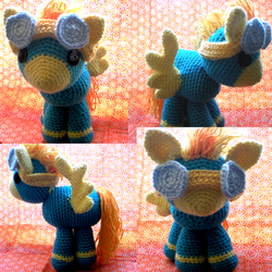 Size: 2500x2500 | Tagged: safe, artist:crowchet, spitfire, pony, g4, amigurumi, crochet, irl, photo, plushie, solo