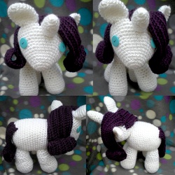 Size: 1800x1800 | Tagged: safe, artist:crowchet, rarity, pony, g4, amigurumi, crochet, irl, photo, plushie, solo