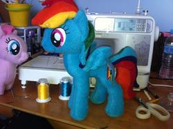 Size: 960x717 | Tagged: safe, artist:steen85, pinkie pie, rainbow dash, g4, irl, photo, plushie