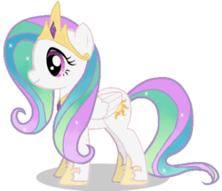 Size: 443x382 | Tagged: safe, artist:sarahleppee, fluttershy, princess celestia, oc, oc only, oc:flutterestia, g4, fusion, fusion:flutterlestia, fusion:fluttershy, fusion:princess celestia, hilarious in hindsight