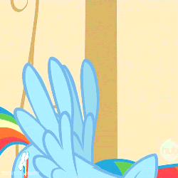 Size: 500x500 | Tagged: safe, screencap, gummy, rainbow dash, g4, party of one, animated