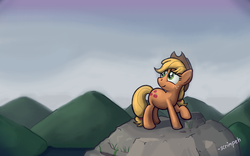 Size: 1920x1200 | Tagged: safe, artist:scrimpeh, applejack, earth pony, pony, g4, female, solo