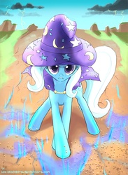 Size: 660x900 | Tagged: safe, artist:los-chainbird, trixie, g4, angry, magic