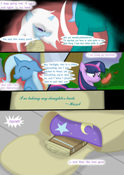 Size: 3000x4249 | Tagged: safe, artist:dazed-and-wandering, trixie, twilight sparkle, oc, oc:hazel lulamoon, pony, unicorn, g4