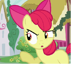 Size: 452x405 | Tagged: safe, screencap, apple bloom, g4, hearts and hooves day (episode), animated, female