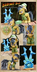 Size: 2678x5250 | Tagged: safe, artist:nazegoreng, daring do, pony, g4, customized toy, fashion style, irl, photo, sapphire statue, solo, toy