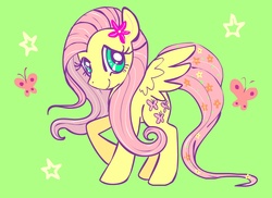 Size: 2421x1763 | Tagged: safe, artist:termanianstar, fluttershy, pegasus, pony, g4, female, looking at you, mare, solo