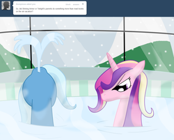 Size: 1280x1028 | Tagged: safe, princess cadance, trixie, ask stalker trixie, g4, ask, duo