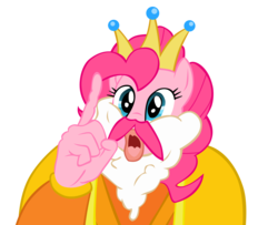 Size: 1754x1422 | Tagged: dead source, safe, artist:sierraex, pinkie pie, g4, cd-i, king harkinian, mah boi, simple background, the legend of zelda, transparent background, vector